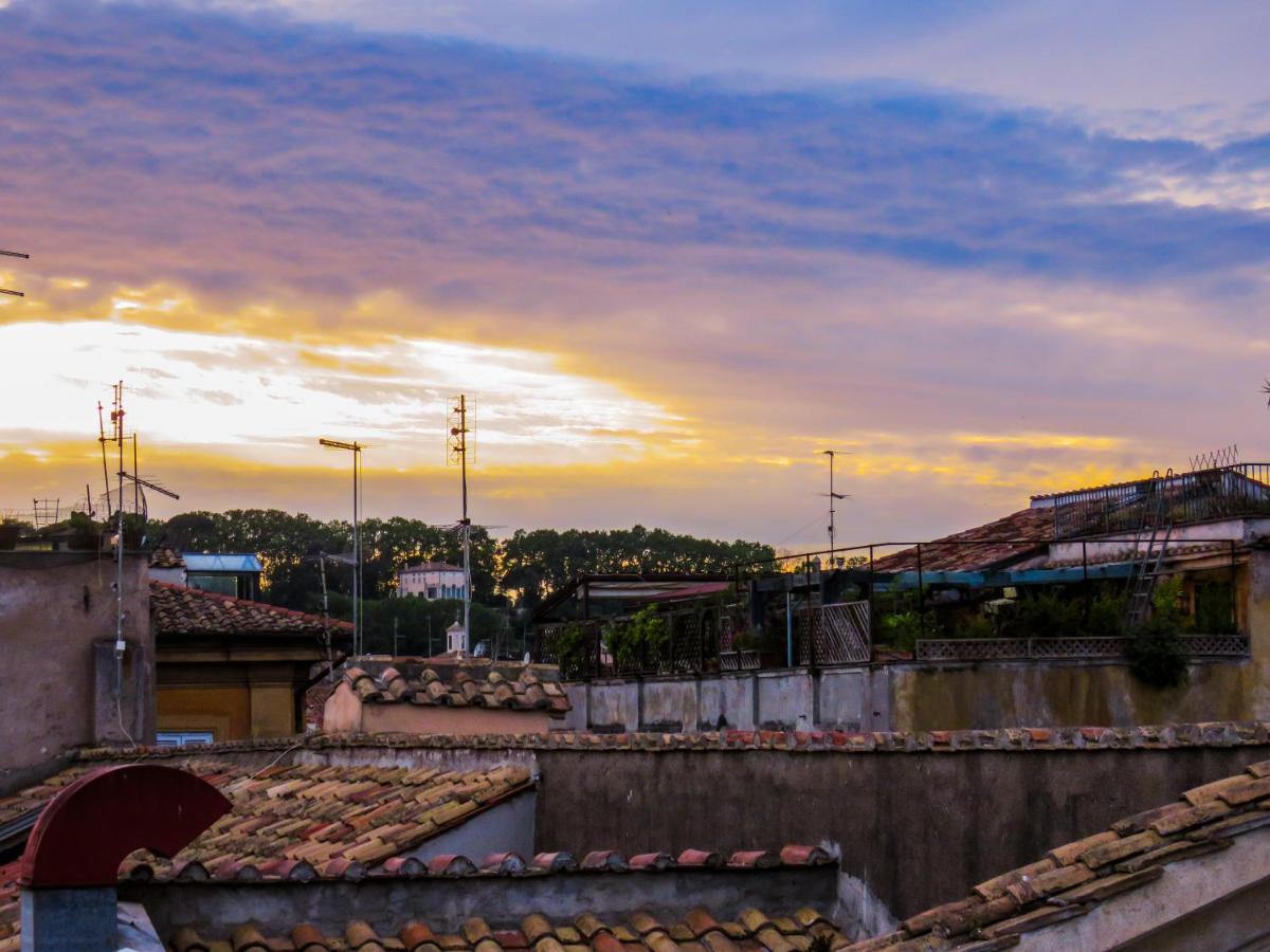 Mattia'S Penthouse - View Over Trastevere Roofs Roma Ngoại thất bức ảnh